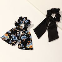 Fashion Vintage Chiffon Flower Scrunchies Wholesale Nihaojewelry sku image 1
