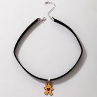 New Creative Halloween Orange Bear Pendent Necklace Wholesale Nihaojewelry main image 1