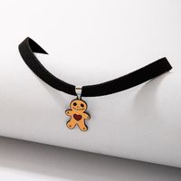 New Creative Halloween Orange Bear Pendent Necklace Wholesale Nihaojewelry main image 5