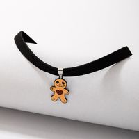New Creative Halloween Orange Bear Pendent Necklace Wholesale Nihaojewelry main image 7