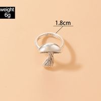 New Simple Three-dimensional Mushroom Alloy Ring Wholesale Nihaojewelry main image 3
