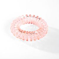 Simple Transparent Macaron Phone Cord Hair Rope sku image 8