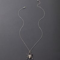Korean Style Halloween Spider Pendant Necklace Wholesale Nihaojewelry main image 3