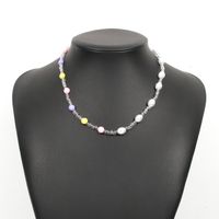 Wholesale Simple Acrylic Color Star Beaded Necklace Nihaojewelry sku image 2