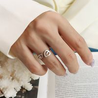 Womens Leaf Plating Titanium Steel Rings Ok190418118030 sku image 6