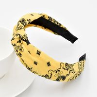 New Cashew Flower Fabric Baroque Headband  Wholesale sku image 2
