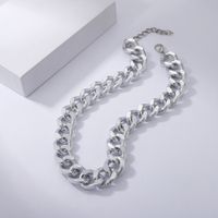 Hip-hop Twist Chain Matte Mixed Color Necklace sku image 2