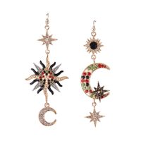 Alloy Drill Plating Earring  (sun And Moon)  Nhnmd3516 sku image 1