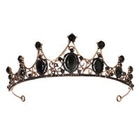 Rhinestone Queen  Hollow Alloy  Retro Baroque Crown sku image 3