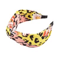 Korean New Chain Black Stripes Leopard Print Headband sku image 10
