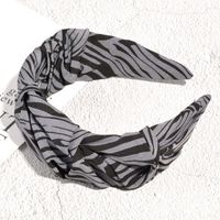 Korean New Chain Black Stripes Leopard Print Headband sku image 19