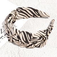 Korean New Chain Black Stripes Leopard Print Headband sku image 20