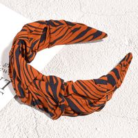Korean New Chain Black Stripes Leopard Print Headband sku image 22