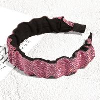 Retro Full Rhinestone Geometric Fold Headband sku image 2