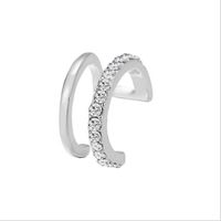 Wholesale Jewelry Fashion U Shape Alloy Rhinestones Earrings sku image 1