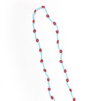 Collier De Couleur Contrastée Avec Perles Géométriques Rétro sku image 2