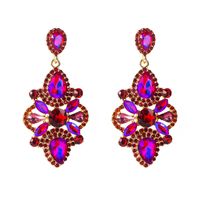 Earrings European And American Retro Style Alloy Inlaid Color Rhinestone Glass Diamond High-grade Earrings Fashion And Personalized Earrings main image 6