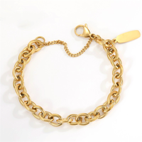 Simple Stainless Steel Splicing Chain Bracelet Wholesale Nihaojewelry main image 1