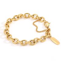 Simple Stainless Steel Splicing Chain Bracelet Wholesale Nihaojewelry main image 4