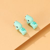 Cute Cartoon Animal Corgi Shark Stud Earrings Wholesale Nihaojewelry main image 4