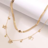 New Fashion Multi-layer Butterfly Star Necklace Wholesale Nihaojewelry main image 4