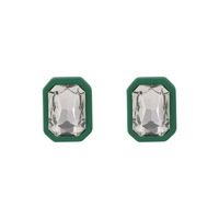 Retro Square Gem Stud Earrings Wholesale Nihaojewelry main image 3