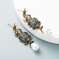 Creative Acrylic Imitation Pearl Insect Earrings Wholesale Nihaojewelry main image 4