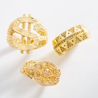 Creative Dollar Symbol Shape Copper Ring Wholesale Nihaojewelry main image 1