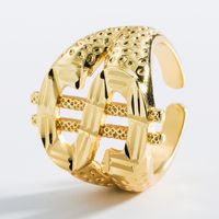 Creative Dollar Symbol Shape Copper Ring Wholesale Nihaojewelry main image 5