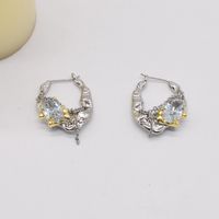 Retro Diamond-studded Crystal Melting Irregular Earring Wholesale Nihaojewelry main image 4