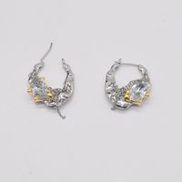Retro Diamond-studded Crystal Melting Irregular Earring Wholesale Nihaojewelry main image 5