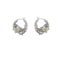 Retro Diamond-studded Crystal Melting Irregular Earring Wholesale Nihaojewelry main image 6