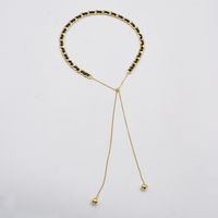Simple Braided Tassel Ball Stitching Necklace Wholesale Nihaojewelry main image 5