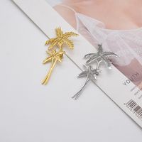 Titanium Steel Coconut Tree Brooch Wholesale Nihaojewelry main image 3