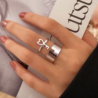 Punk Hollow Key Glossy Ring Wholesale Nihaojewelry main image 1