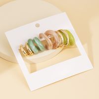 Simple Acrylic Circle Earrings Set 5 Pairs Wholesale Nihaojewelry main image 3