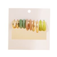 Simple Acrylic Circle Earrings Set 5 Pairs Wholesale Nihaojewelry main image 6