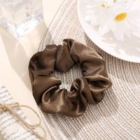 Retro Silk Satin Large Solid Color Hair Scrunchies Wholesale Nihaojewelry main image 5