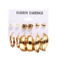 Fashion Geometric Plating Alloy Artificial Gemstones Earrings main image 1