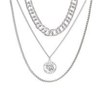 Retro Einfache Dicke Hohle Kette Mehrschichtige Kreisfigur Halskette Großhandel Nihaojewelry main image 6
