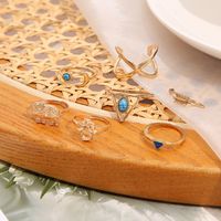 Fashion Turquoise Heart Elephant Ring Set Wholesale Nihaojewelry main image 5