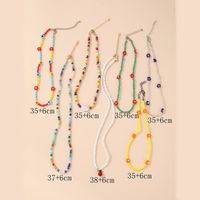 Böhmische Einfache Farbe Miyuki Perlen Gänseblümchen Halskette 7-teiliges Set Großhandel Nihaojewelry main image 6