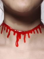 Vintage Halloween Decoration Blood Shaped Necklace Wholesale Nihaojewelry main image 1