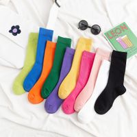 Korean Candy-colored Long Tube Sports Piled Socks Wholesale Nihaojewelry main image 1