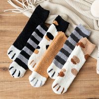 Simple Coral Velvet Thickened Warm Floor Socks Wholesale Nihaojewelry main image 1