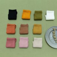 Koreanischer Einfarbiger Langer Schlauchbaumwollstapel Von Socken Großhandel Nihaojewelry main image 4