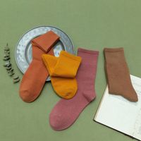 Korean Solid Color Long Tube Cotton Pile Of Socks Wholesale Nihaojewelry main image 5