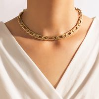 Simple Golden Geometric Necklace Wholesale Nihaojewelry main image 1