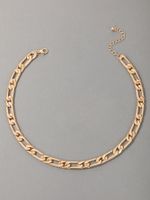 Simple Golden Geometric Necklace Wholesale Nihaojewelry main image 7