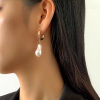 Ethnic Geometric Imitation Pearl Asymmetric Earrings Wholesale Nihaojewelry main image 3